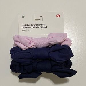 Lululemon - Uplifting  Scrunchie *Bow - 3 pack - NWT